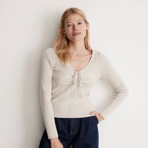 Madewell Riverbend Cinched Pullover Sweater size medium